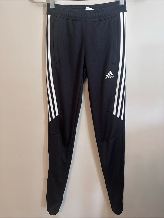 adidas Pants - adidas Women’s Black Jogger Pants with White Three-Stripes Size XS Athleticwear